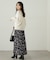 リボン柄ナロースカート　24AW