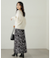 リボン柄ナロースカート　24AW