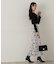 リボン柄ナロースカート　24AW