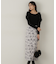 リボン柄ナロースカート　24AW