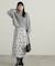 リボン柄ナロースカート　24AW
