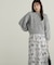 リボン柄ナロースカート　24AW