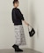 リボン柄ナロースカート　24AW