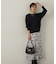 リボン柄ナロースカート　24AW
