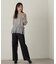 裾チュールニットチュニック　24AW