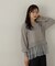 裾チュールニットチュニック　24AW
