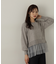 裾チュールニットチュニック　24AW