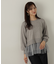 裾チュールニットチュニック　24AW