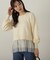 裾チュールニットチュニック　24AW
