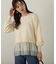 裾チュールニットチュニック　24AW