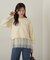 裾チュールニットチュニック　24AW