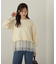 裾チュールニットチュニック　24AW
