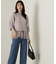 裾チュールニットチュニック　24AW