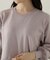 裾チュールニットチュニック　24AW