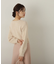 ふわふわラメニットドッキングワンピース　WEB限定カラー：ベージュ　24AW