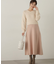 ふわふわラメニットドッキングワンピース　WEB限定カラー：ベージュ　24AW