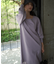 《EDIT COLOGNE》裾レース付きニットワンピース　WEB限定