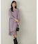 《EDIT COLOGNE》裾レース付きニットワンピース　WEB限定