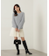 ラメブークレー台形ミニスカート