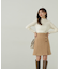 ラメブークレー台形ミニスカート