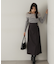 ラップ風タックナロースカート