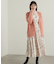 フラワープリントワンピース　WEB限定カラー：ブラウン