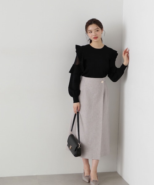 ME COUTURE モールツイードマーメイドスカート ME COUTURE モールツイードマーメイドスカート カットソー
