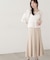 ドットドビーストライプペプラムブラウス