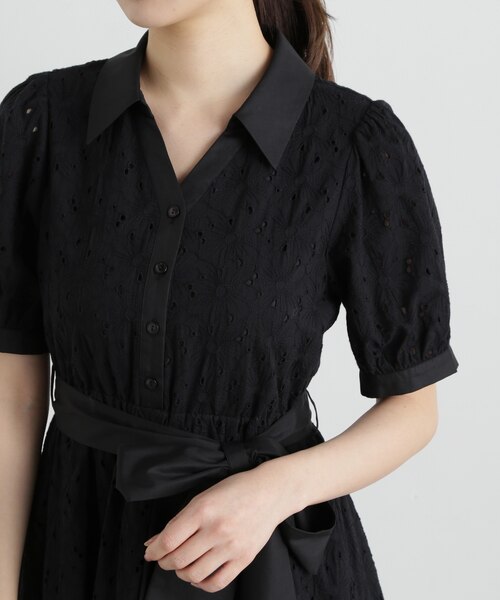 大人気!!【PHASE EIGHT】軽やか♪カットワークシャツワンピース 大人気!!【PHASE EIGHT】軽やか♪カットワークシャツワンピース