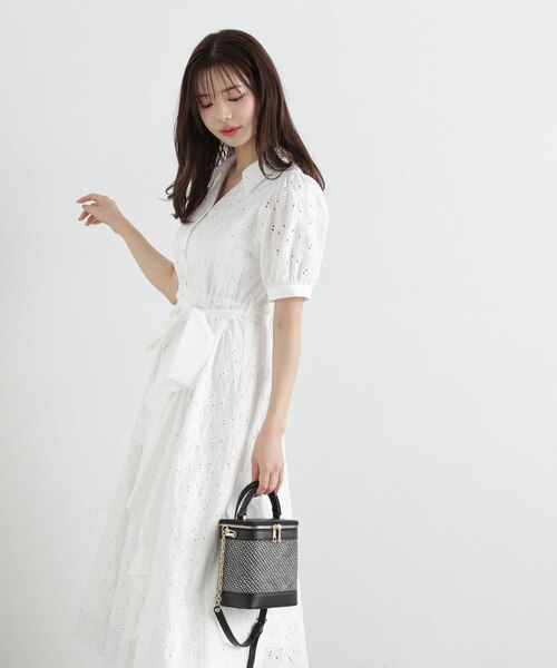 まさまる　アートカット　シャツワンピース　美品 肩開きシャツワンピース/MM517404 – MISCH MASCH|31 Sons de mode