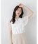 レースラッフルブラウス
