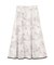 モノトーンシアーフラワースカート