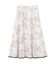 モノトーンシアーフラワースカート