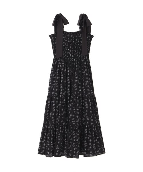 EDIT COLOGNE》小花柄ティアードワンピース｜プロポーションボディ