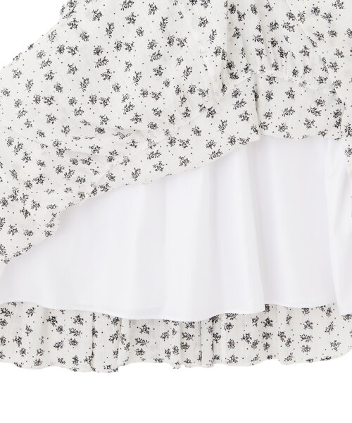 EDIT COLOGNE》小花柄ティアードワンピース｜プロポーション
