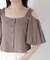 フリルバルーンブラウス
