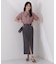 タイ付きシアー半袖シャツ