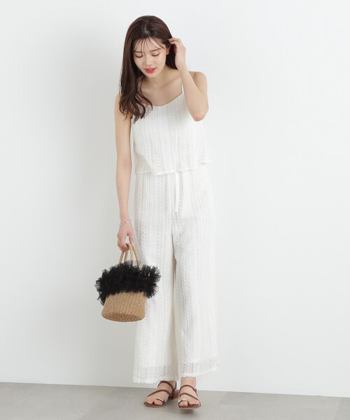 新品未使用　レースキャミロンパース EDIT COLOGNE》レースキャミロンパース｜プロポーションボディ