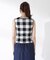 ブロックチェックジャガードニット