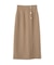 ニュアンス釦付きナロースカート