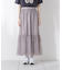 チュールティアードスカート