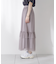 チュールティアードスカート
