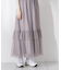チュールティアードスカート