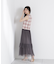 チュールティアードスカート