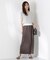 マットサテンスリットスカート