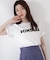 ＜ウォッシャブル＞ゴシックロゴTシャツ