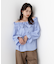 ＜ウォッシャブル＞リボン付きオフショルブラウス