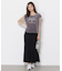 ＜ハンドウォッシャブル＞シアーベロア刺繍Tシャツ