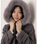 モッサフードフェイクファーロングコート 25AW