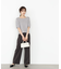 ベルト付きタックパンツ